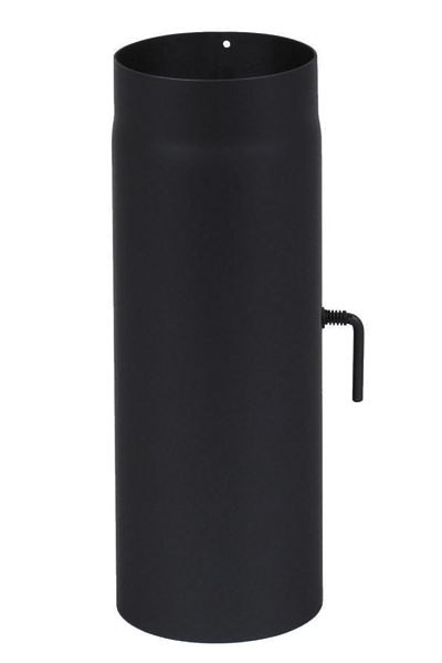 500MM CONDUIT POÊLE À BOIS EN ACIER 2MM AVEC CLAPET PAPILLON - Ø150MM