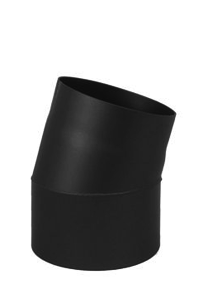 Coude 11° conduit poêle à bois en acier 2mm - Ø150mm