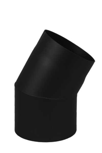 Coude 22° conduit poêle à bois en acier 2mm - Ø150mm