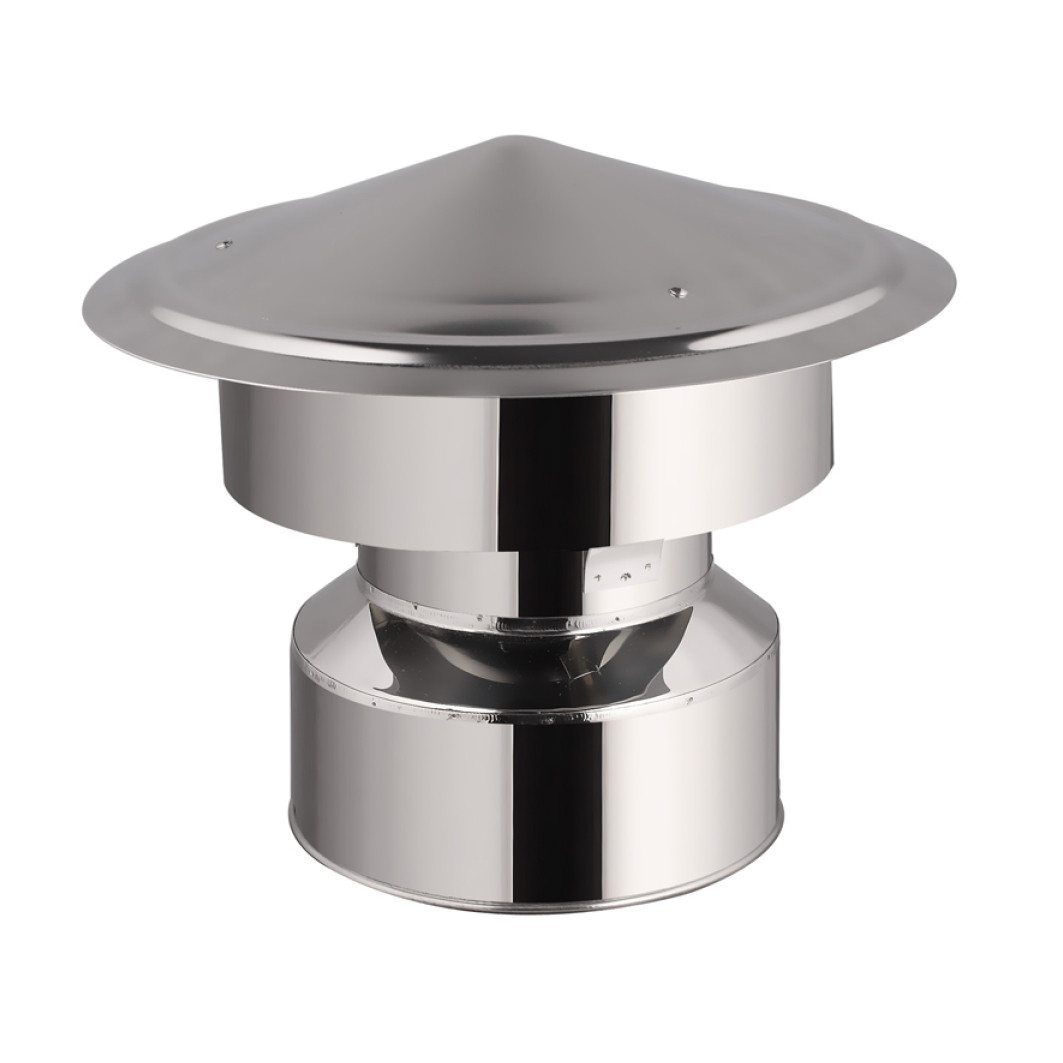 Chapeau anti-refouleur en inox – Ø130-150-180-200mm