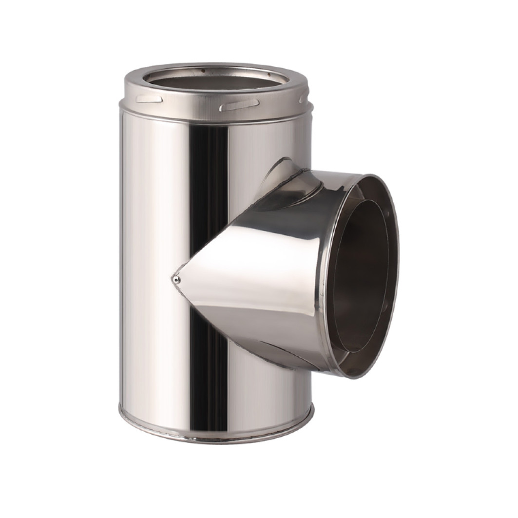 Té de raccordement en inox – Ø130-150-180-200mm