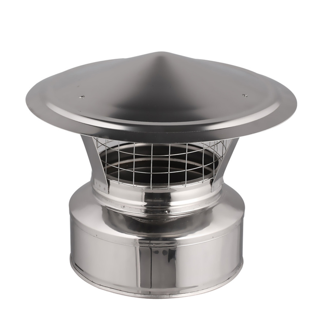 Chapeau pare-pluie en inox – Ø130-150-180-200mm