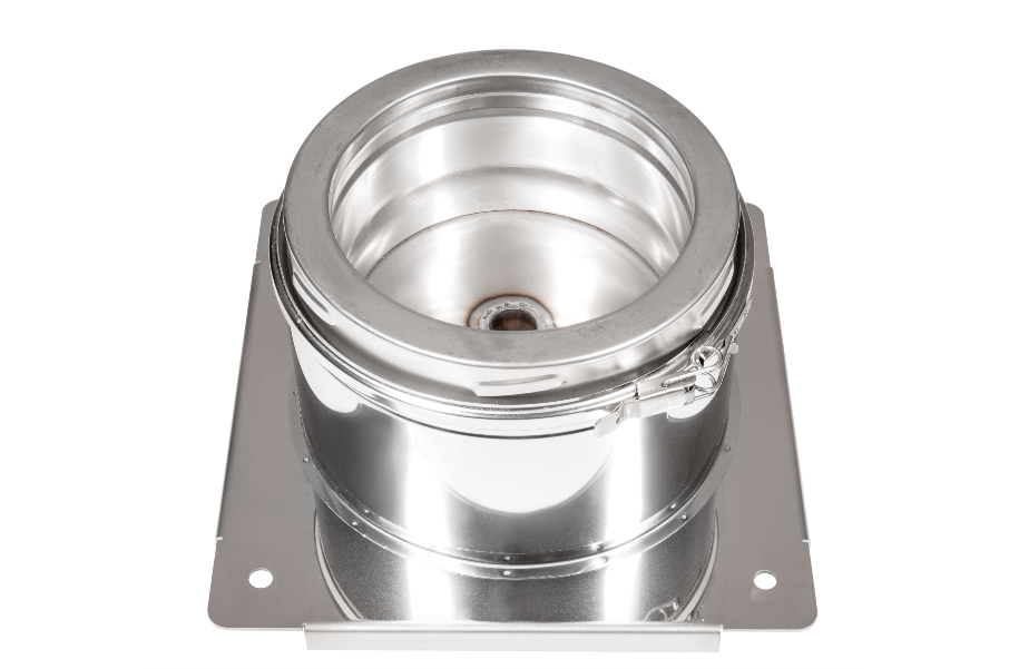 Support de base en inox avec sortie de l’eau de condensation (dessous) - Ø130-150-180-200mm