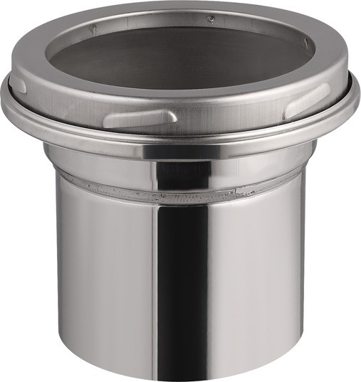 Adaptateur double à simple paroi en inox - Ø130-150-180-200mm