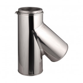 Té de raccordement en inox 45°– Ø130-150-180-200mm