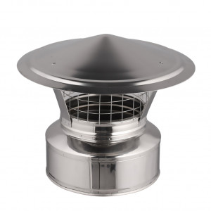 Chapeau pare-pluie en inox – Ø130-150-180-200mm