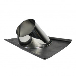 Solin de toit en pente 31-45° en plomb - Ø130-150-180-200mm